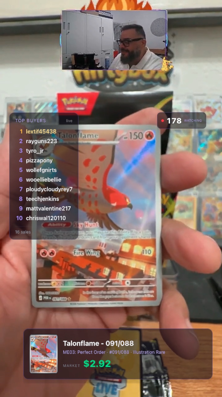 Overlay Deck overlays live on a selling stream